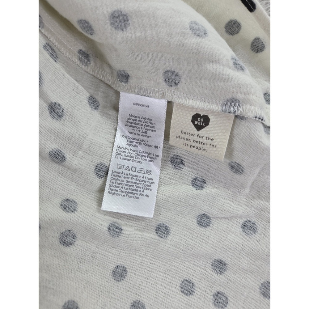 Madewell Dress Size Medium Lightspun Ruffle Sleeve Babydoll Polka Dot Toss - Picture 8 of 9